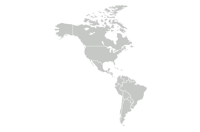 A map of the Americas.