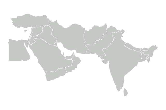 A map of the Middle East