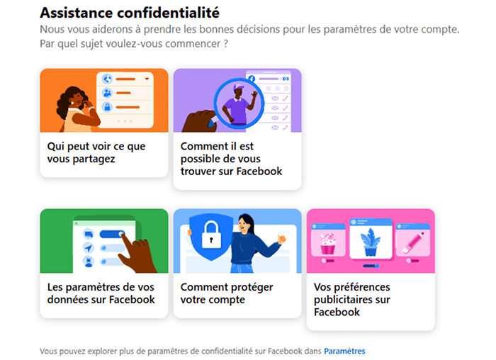 Facebook Privacy Checkup page.