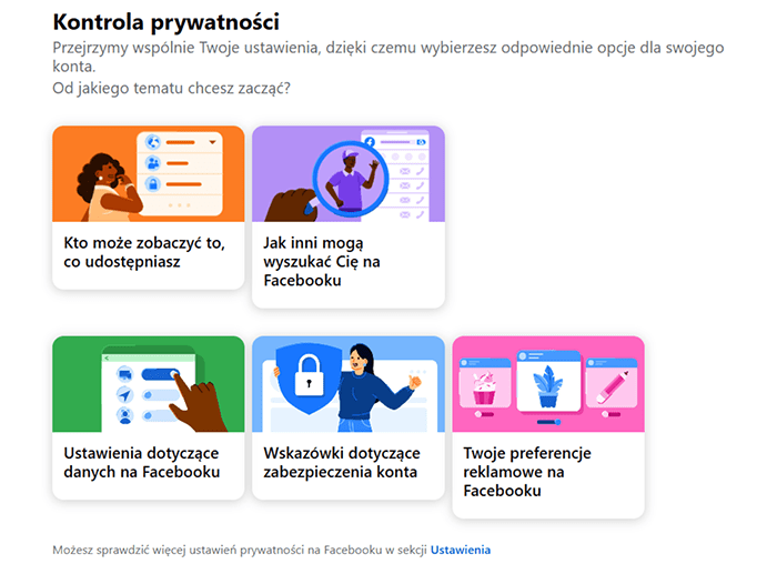 Facebook Privacy Checkup page.