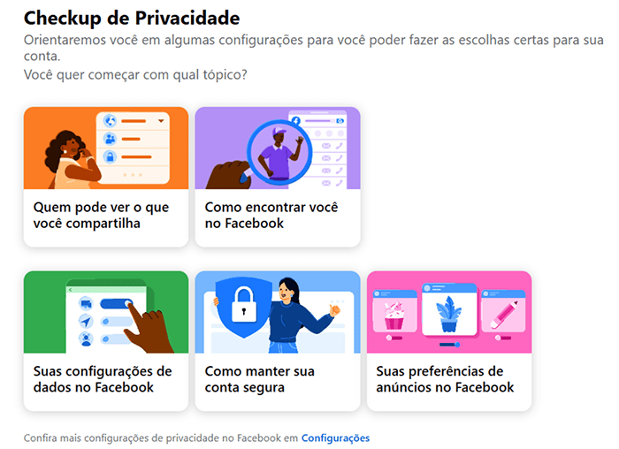 Facebook Privacy Checkup page.