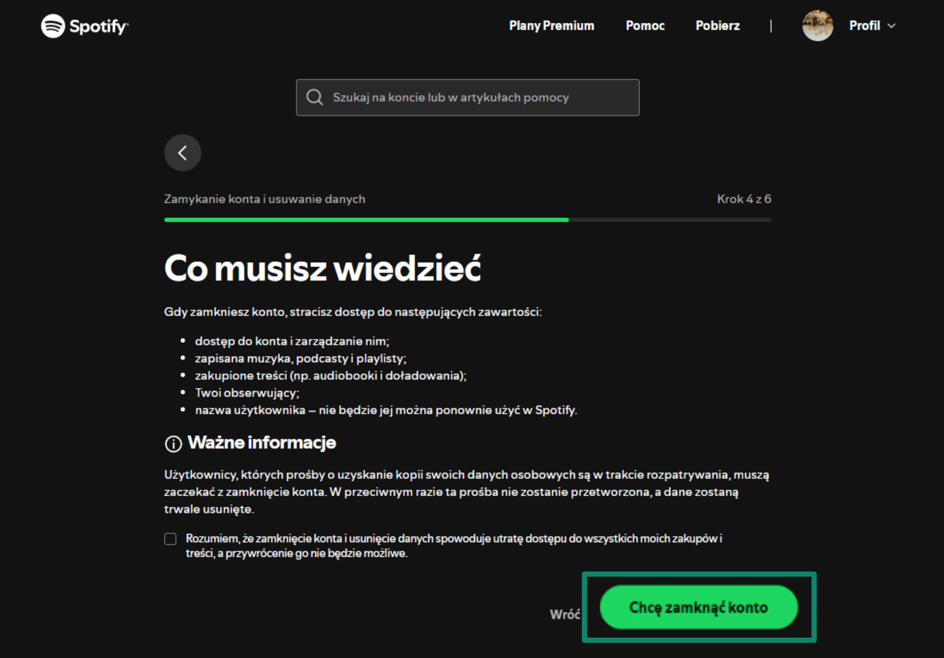 Follow The Deletion Instructions Pl