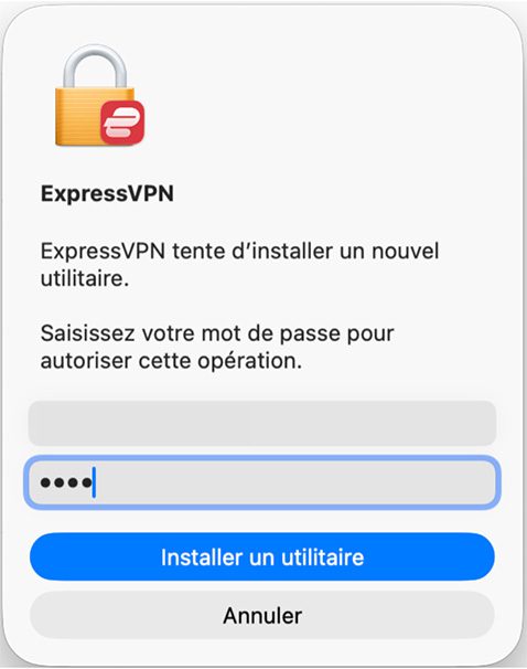 The Install Helper prompt on Mac.