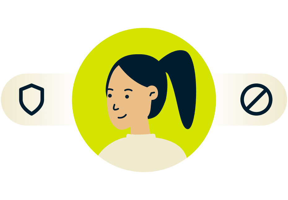 általános fejlett védelem felnőtt webhely blokkoló illusztráció