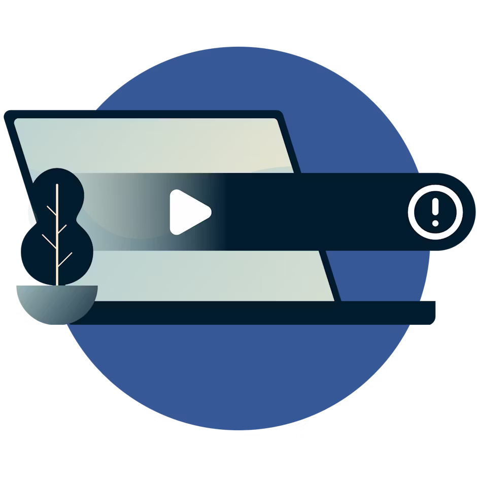 Bärbar dator med spelfel.