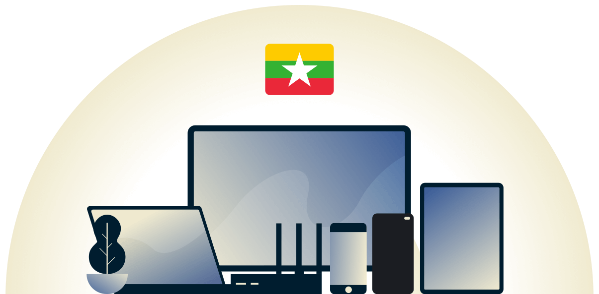 Myanmar VPN beschermt een verscheidenheid aan apparaten.