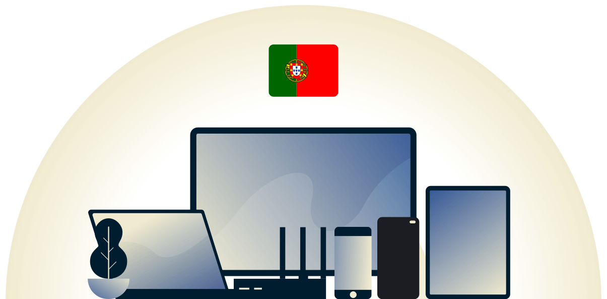Portugese VPN beschermt een verscheidenheid aan apparaten.