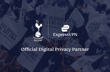 Loghi Partner Ufficiale di Privacy Digitale Tottenham Hotspur x ExpressVPN