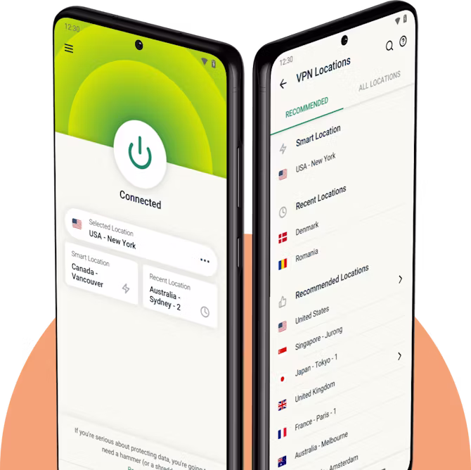 Android-mobiler med ExpressVPN