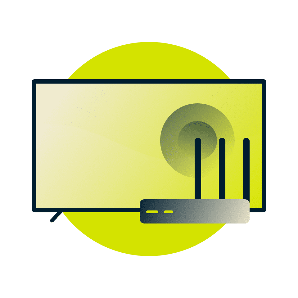 Connect smart TV to a VPN-enabled router.