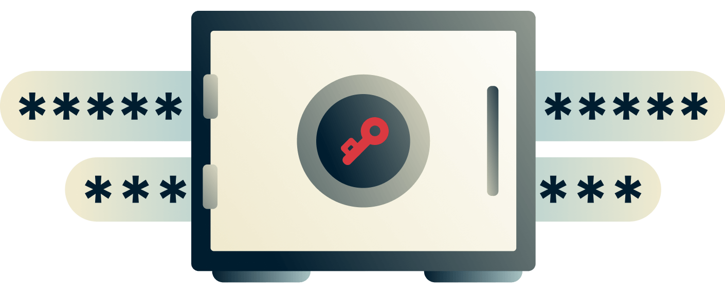 Un gestor de contraseñas es como una caja fuerte online para sus contraseñas.